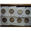 Image 1 : 8 CANADA SILVER 25 CENTS SEE DESCRIPTION