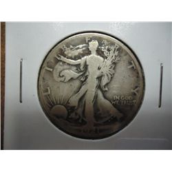 1921-S WALKING LIBERTY HALF DOLLAR (SEMI-KEY)