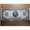 1914 LARGE SIZE $20 FEDERAL RESERVE NOTE