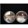 Image 1 : 2-2005 UKRAINE 5 HRYVEN AIRCRAFT COINS PROOF
