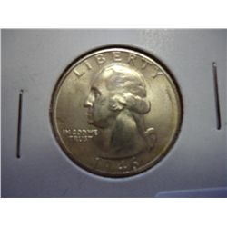 1946-S WASHINGTON SILVER QUARTER (UNC)
