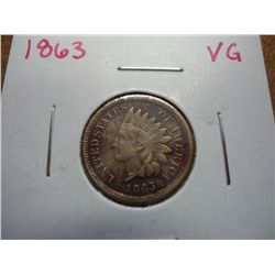 1863 INDIAN HEAD CENT