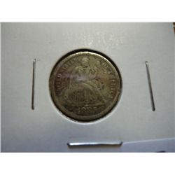1885 SEATED LIBERTY DIME