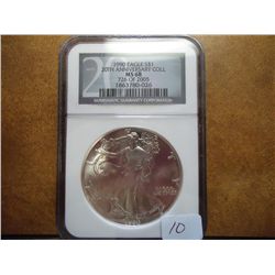 1990 AMERICAN SILVER EAGLE NGC MS68