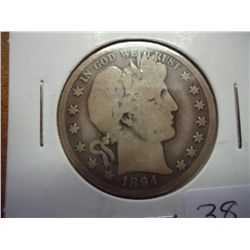 1894-O BARBER HALF DOLLAR