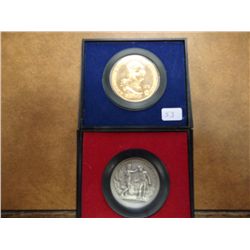 2 US MINT AMERICAS 1ST MEDALS 1972 BICENTENNIAL