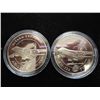 2-2005 UKRAINE 5 HRYVEN AIRCRAFT COINS PROOF