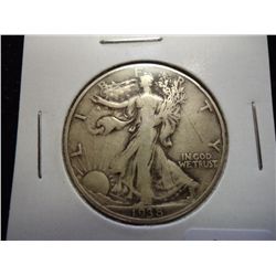1938-D WALKING LIBERTY HALF DOLLAR (KEY DATE)