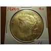1924-S PEACE SILVER DOLLAR AU