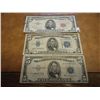 1934-D,53-B & 63 US $5 BILLS
