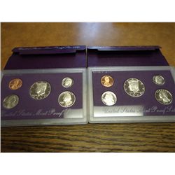 1991 & 92 US PROOF SETS (WITH BOXES)