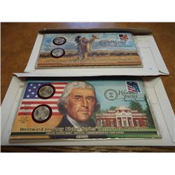 2 US MINT WESTWARD JOURNEY NICKEL FDC'S
