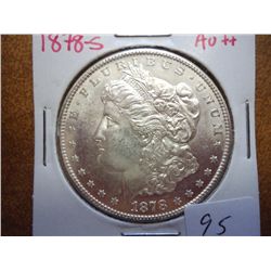 1878-S MORGAN SILVER DOLLAR AU++