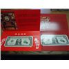 2 PIECES OF BEP LUCKY MONEY 1-1999 $1 FRN