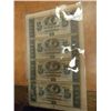 Image 1 : HARD TO FIND UNCUT SHEET OF 4-$5 CITIZENS BANK OF