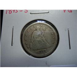 1875-S 20 CENT PIECE (VERY GOOD)