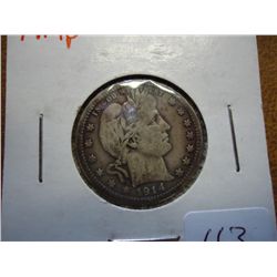 1914 BARBER QUARTER (FINE)