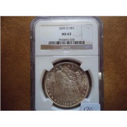 1899-O MORGAN SILVER DOLLAR NGC MS63