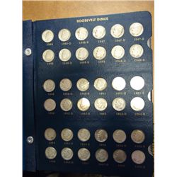 SET OF ROOSEVELT DIMES 1946-2008