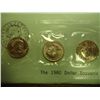 Image 1 : 1980 P/D/S SBA DOLLAR SOUVENIR SET