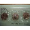 Image 2 : 1980 P/D/S SBA DOLLAR SOUVENIR SET