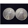 Image 2 : 1923 AND 1924 PEACE SILVER DOLLARS