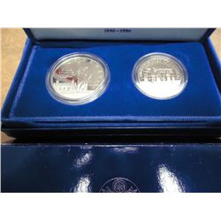 1986 US LIBERTY 2 COIN PROOF SET