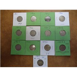 NICE 13 COIN NICKEL ASSORTED SEE DESCRIPTION