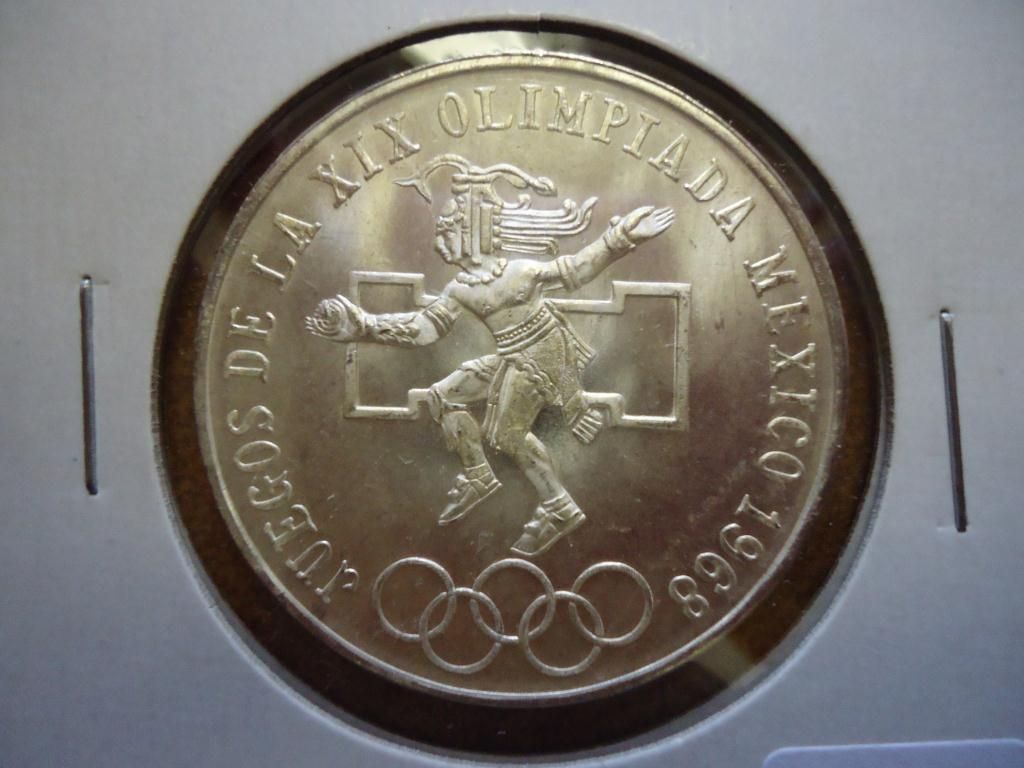 1968 MEXICO OLYMPICS 25 PESO SILVER COIN (UNC) 1968 mexico olympics coin