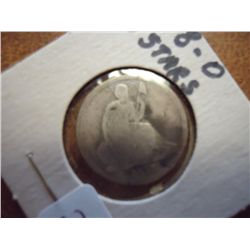 1838-O NO STARS SEATED LIBERTY DIME