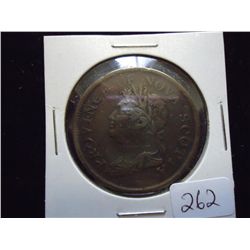 1824 NOVA SCOTIA 1 PENNY TOKEN