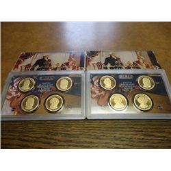 2008 & 09 US PRESIDENTIAL DOLLAR COIN PF SETS