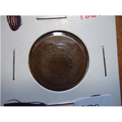 1865 TWO CENT PIECE