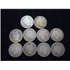 10 ASSORTED BARBER DIMES