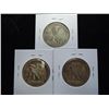 Image 2 : 1923-S,29-D & 33-S WALKING LIBERTY HALF DOLLARS