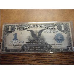 1899 LARGE SIZE US $1 SILVER CERTIFICATE
