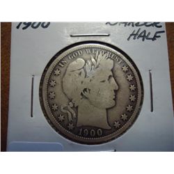 1900 BARBER HALF DOLLAR (VERY GOOD)