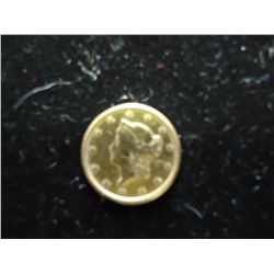 1851 US GOLD $1 (EX JEWELRY)