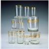 Image 1 : Vaso en cristal parcialmente dorado