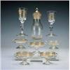 Image 1 : Copa de vino Carlos III,  en cristal parcialmente tallado y dorado