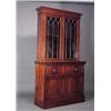 Image 1 : Buró-bookcase Jorge III, en caoba.