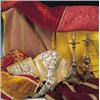 Image 1 : Colcha de seda amarilla, S. XIX.