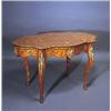 Image 1 : Mesa de centro estilo Régence con marquetería y bronces aplicados
