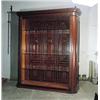 Image 1 : Vitrina-armario Napoleón III, en caoba moucheté.