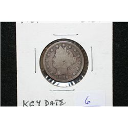 1886 V-Nickel, keydate
