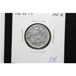1875-S Seated Liberty 20 Cent piece