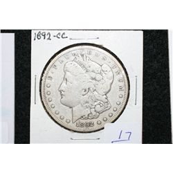 1892-CC Silver Morgan $1