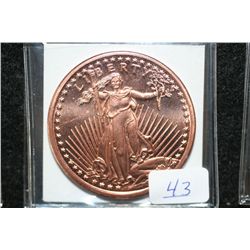 2011 Liberty Copper Round, .999 fine 1 oz.