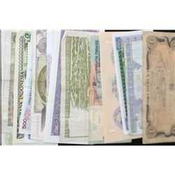 Foreign Bank Note, various dates, conditions & denominations, lot of 15
