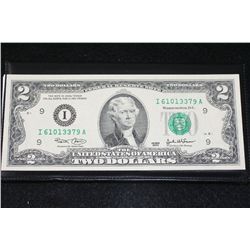2003 US Federal Reserve Note $2, UNC